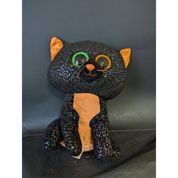 ty beanie boo spellbound the cat plush stuffed animal toy black 9..5" Halloween - Picture 5 of 8